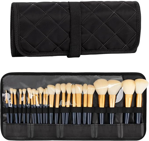 DIADIA custom Nylon Makeup Brush Holder,Makeup Brush Organizer,Travel Makeup Brushes Bag Cosmetic Bags Pouch for Women